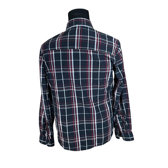 Levi's Men's Modern Black Plaid Long Sleeve Pearl Snap Button Front Shirt Large - Picture 7 of 9